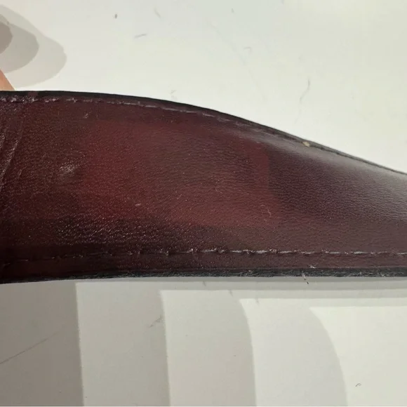 Vintage Gucci GG Logo Buckle Leather Belt - Replacement Strap - Auth Buckle 42” - Picture 7 of 15